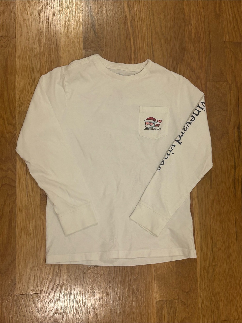 Vineyard Vines Christmas Long Sleeve With Santa Whale Graphic